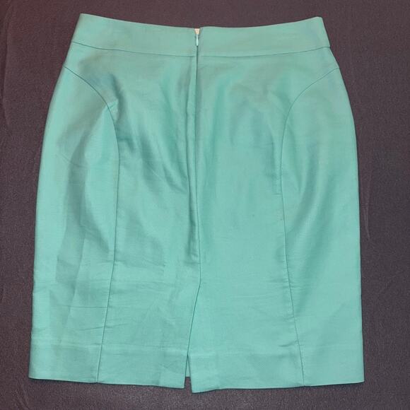 J.Crew No 2 Pencil Skirt Mini Blue Career Preppy Minimalist Size 6 Office - Picture 4 of 7